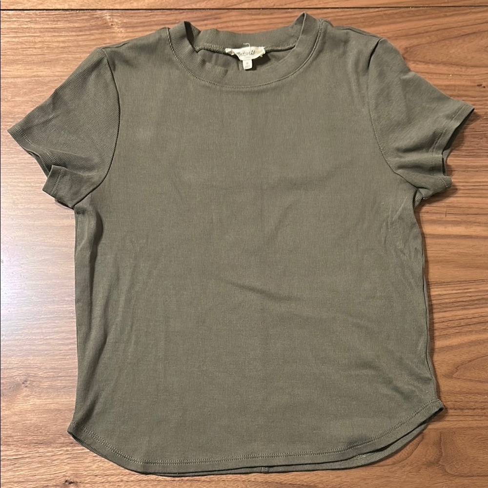 Madewell Olive Green Women's Top Size Medium
